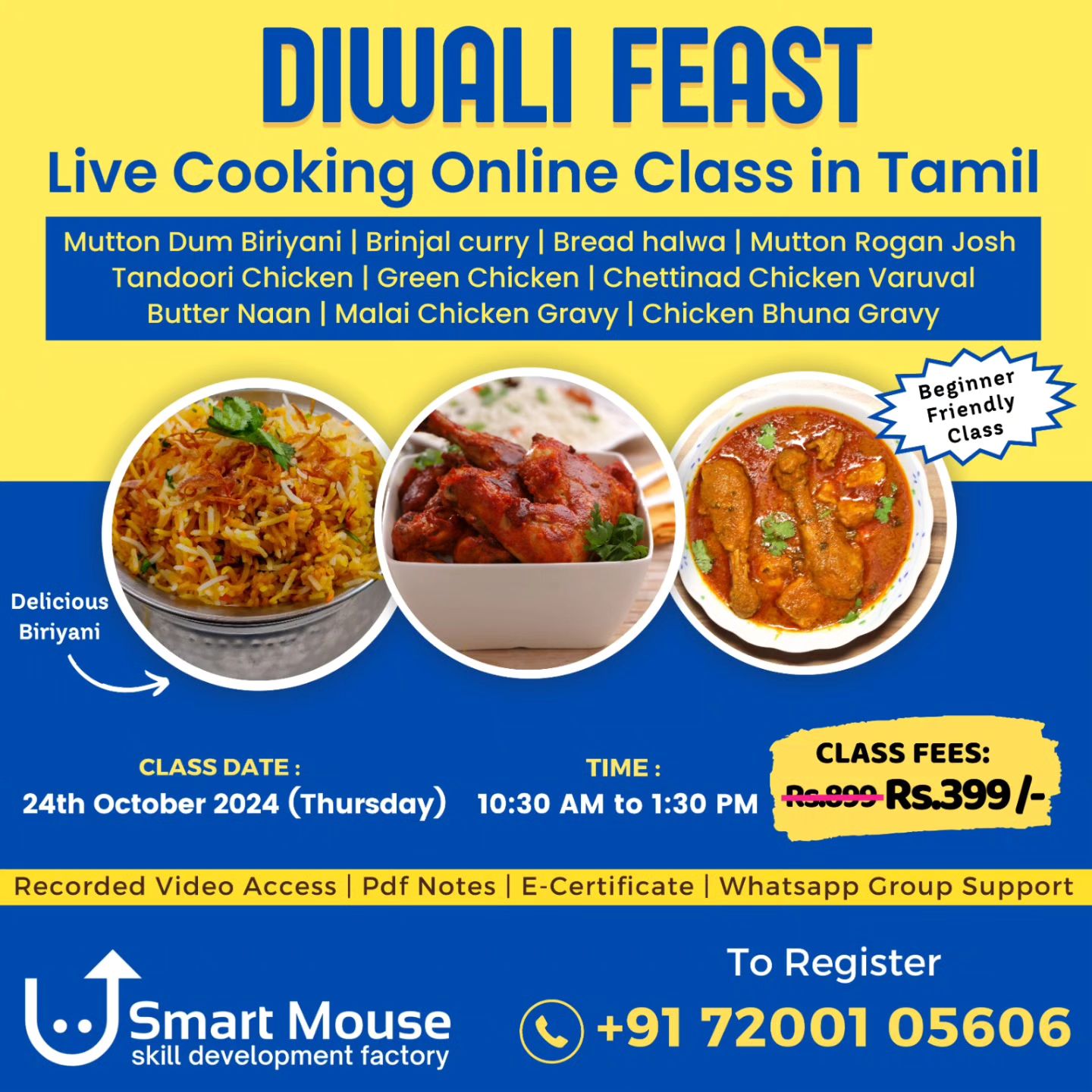 Diwali Feast Online Class