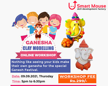 Smart Mouse Ganesha Clay Modeling Online 9th Workshop for Kids