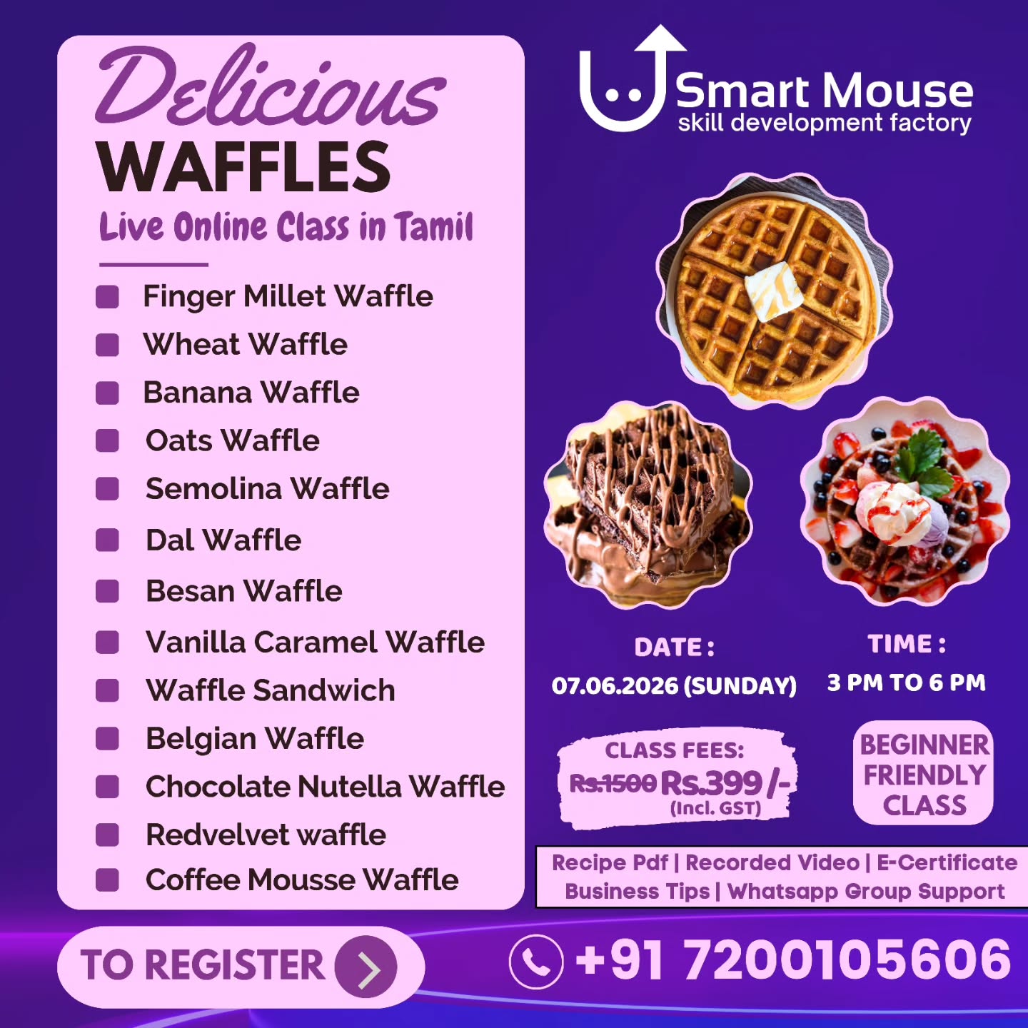 Waffles Online Class